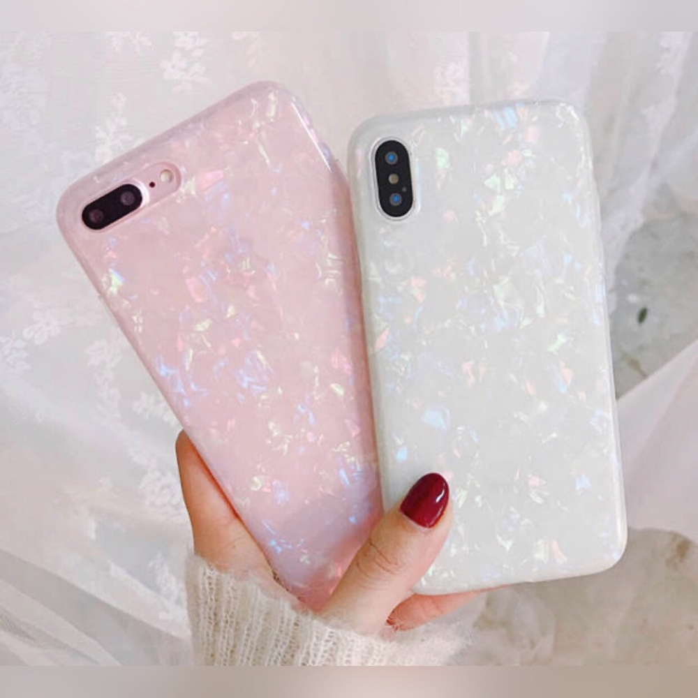 iPhone Frosted Pearl Shell Case